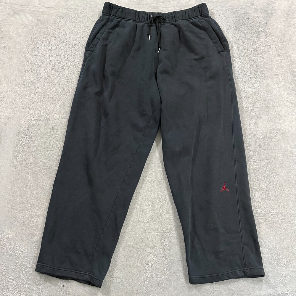 Jordan Sweatpants Men's 2XL Fleece‎ Y2K Baggy Black 355371-011